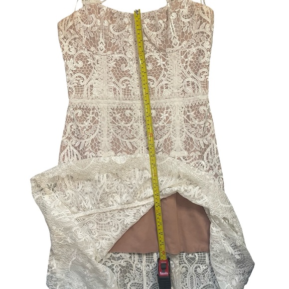 Bronx and Banco Tiffany Lace Midi Dress White Size M - Picture 13 of 15